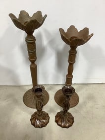 Vintage Candle Holders (Tallest - 14in)