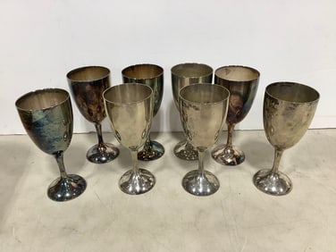 Silver Pewter Cups (7in Tall)