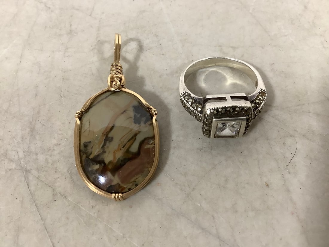 14k Ring and Decorative Pendant (1 of 1)