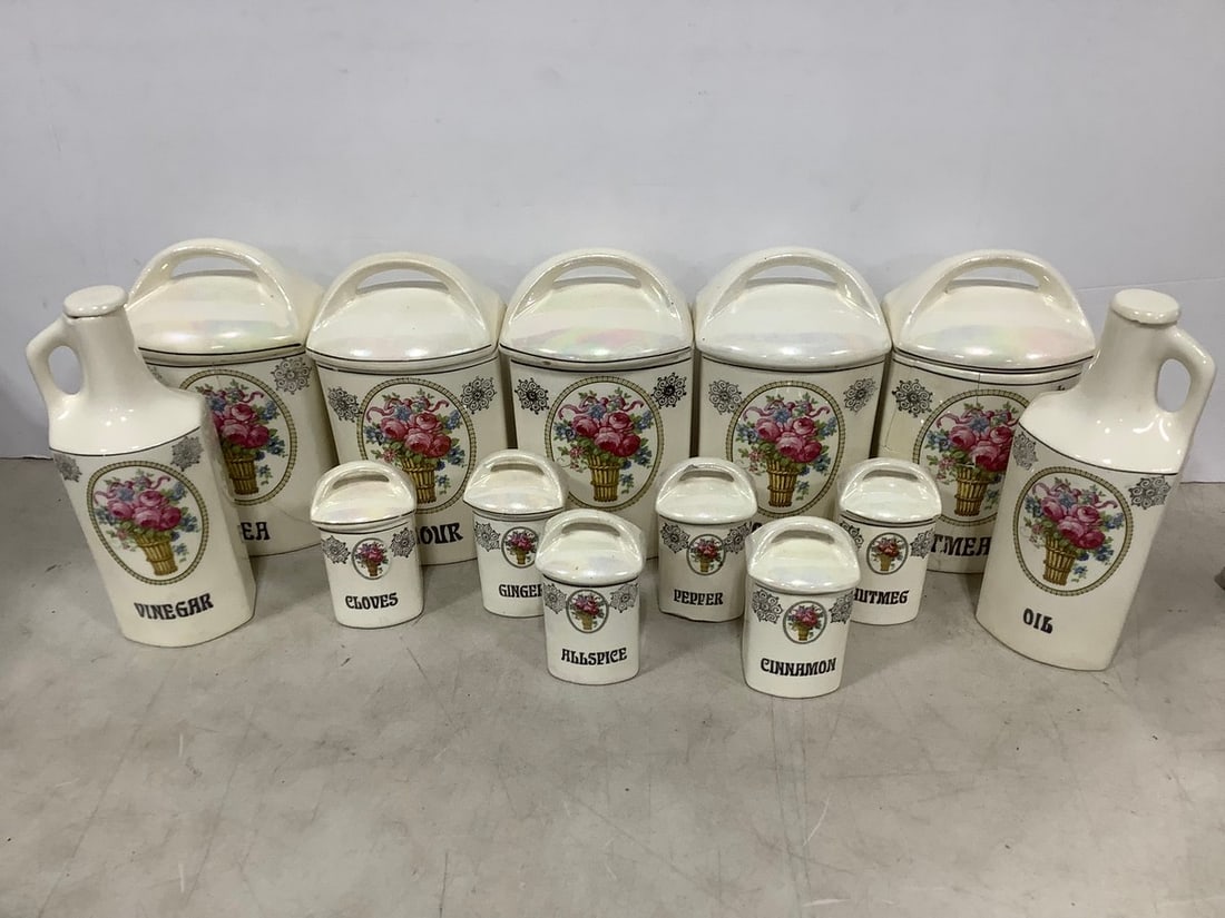 Gerda Ceramic Container Set *one container repaired* (Tallest - 9in) (1 of 1)