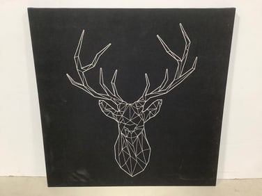 Floral canvas artwork(23.25in.x29.25in.)