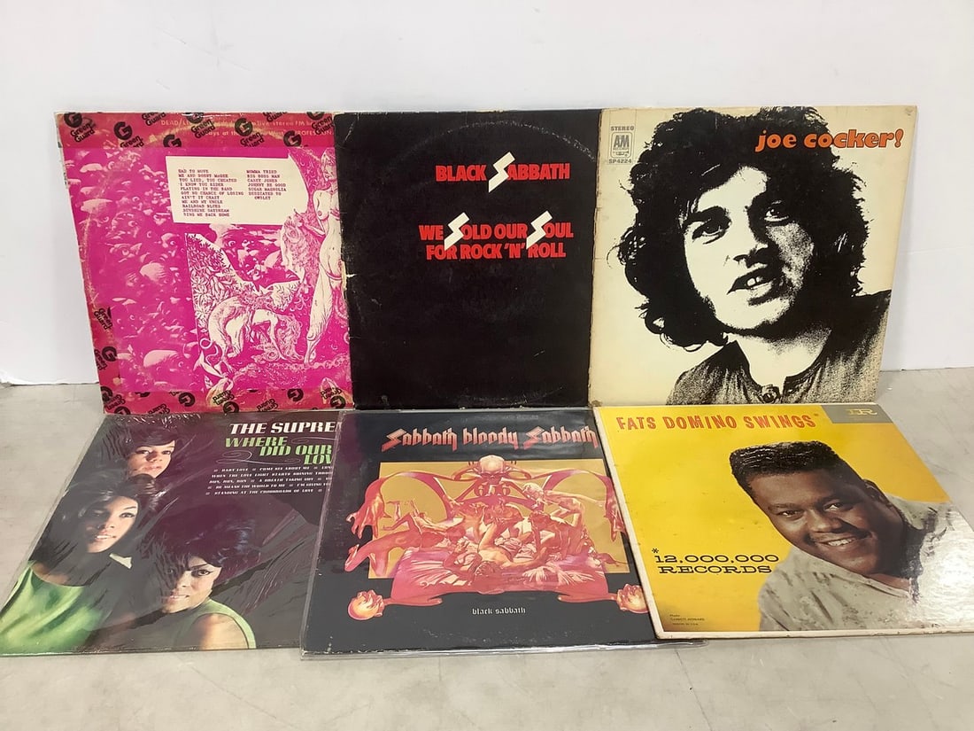 Vintage records(Joe Cocker, Black Sabbath, The Supremes, and more) (1 of 1)