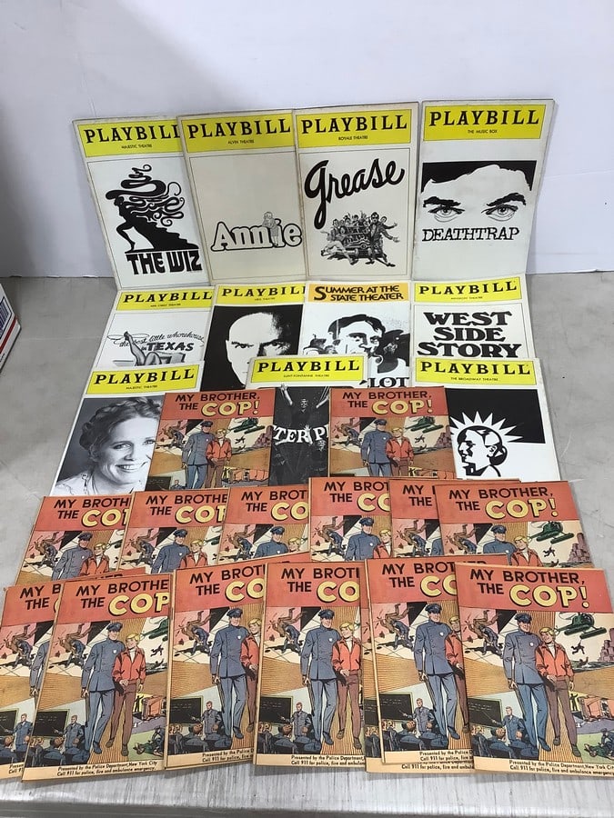Playbills and My Brother the Cop comics: Playbills and My Brother the Cop comics