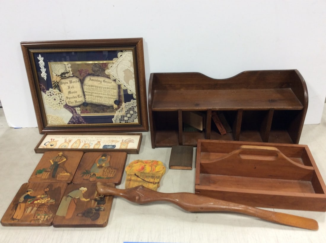 Wooden Organizers, Framed Artwork (14inx16.5in), Wooden Wall Hangings, and more (1 of 1)