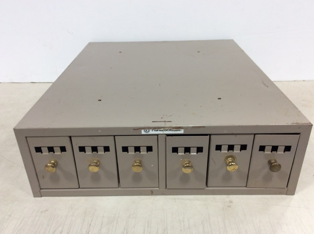 Metal Microscope Slide Cabinet (5inx15.75inx19in) (1 of 1)