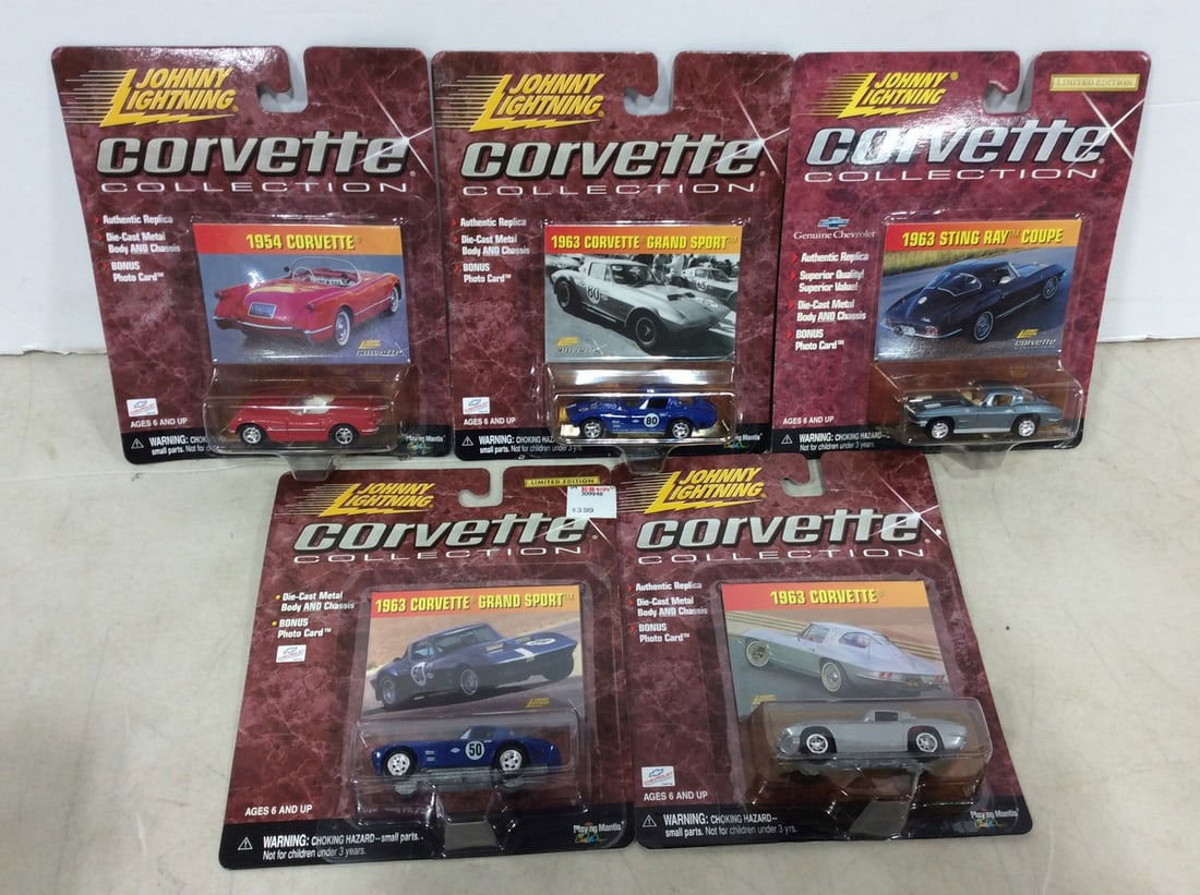 Various Johnny Lightning Corvette Die Cast Collectibles *new in box* (1 of 1)