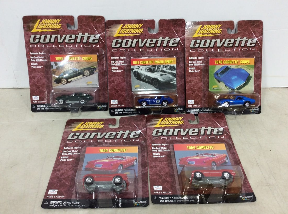 Various Johnny Lightning Corvette Die Cast Collectibles *new in box* (1 of 1)