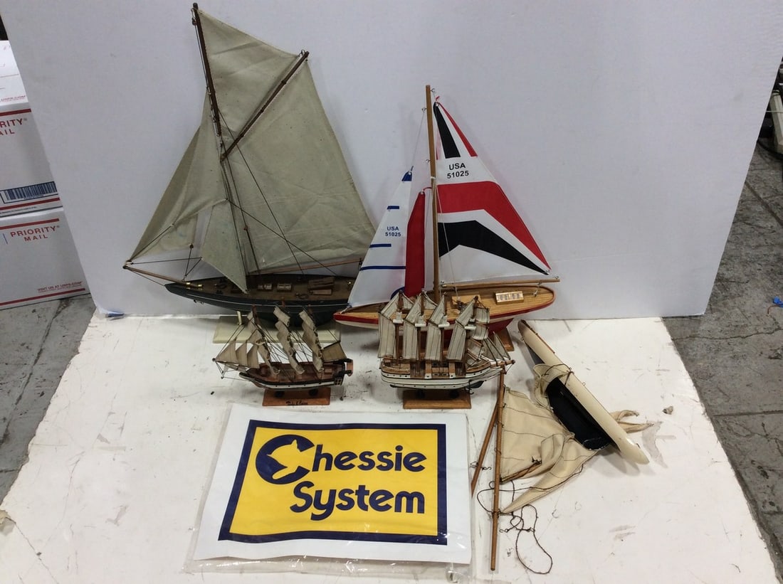 Various Boat Models and more (Tallest - 25in): Various Boat Models and more (Tallest - 25in)