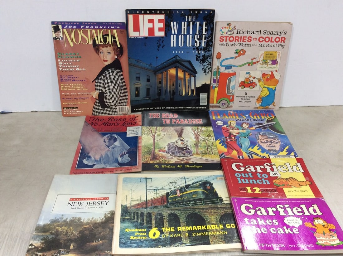 Various Magazines, Garfield Books, and more (1 of 1)