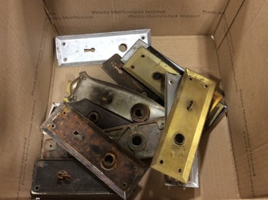 Vintage door plates