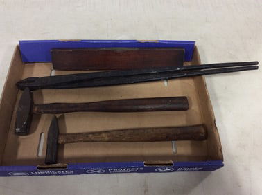 Vintage hammers, pliers, and more