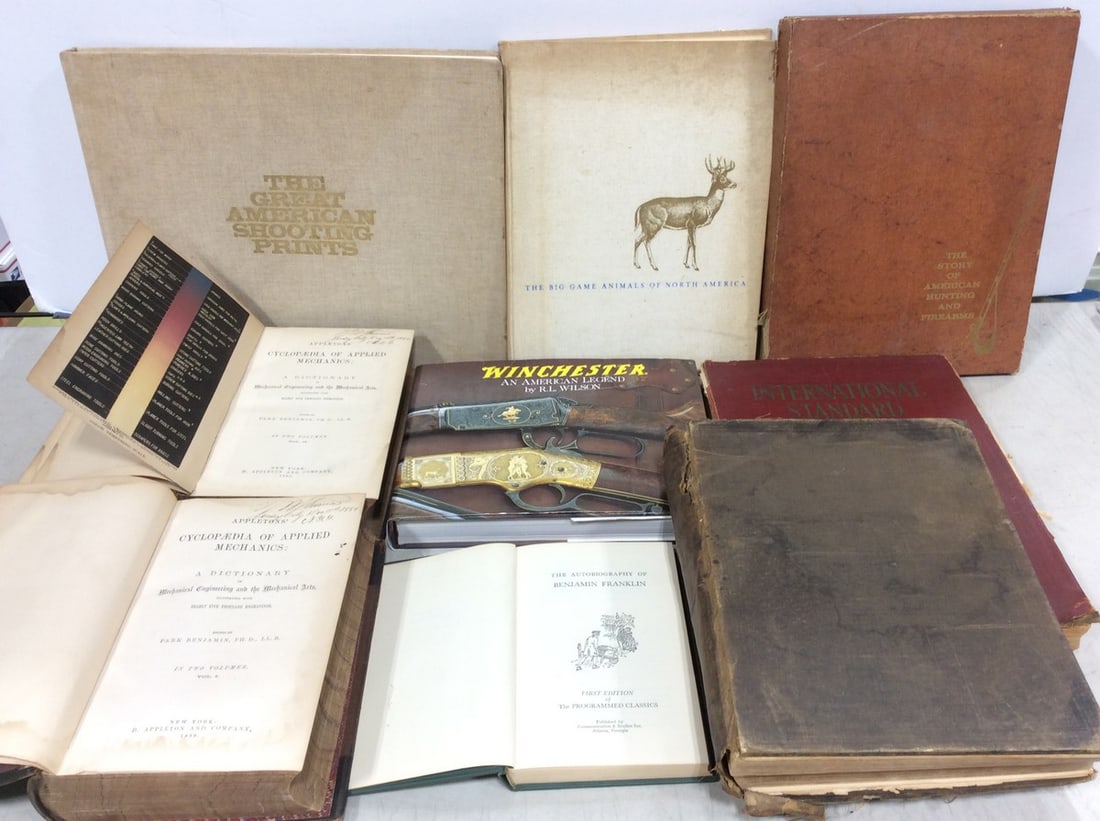 Various books(The Autobiography of Benjamin Franklin, Cyclopedia of Applied Mechanics, and more): Various books(The Autobiography of Benjamin Franklin, Cyclopedia of Applied Mechanics, and more)