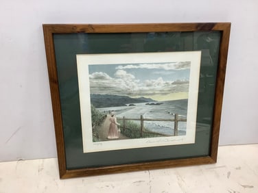 Framed and signed art print(15.25in.x17.25in.)