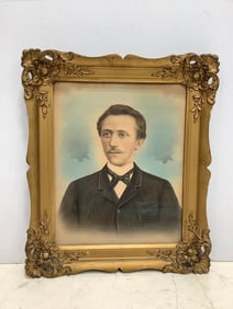 Framed Victorian portrait print(21in.x25in.)