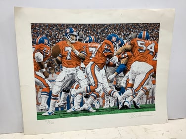 Signed art print by Rick Rush(24.5in.x31in.)