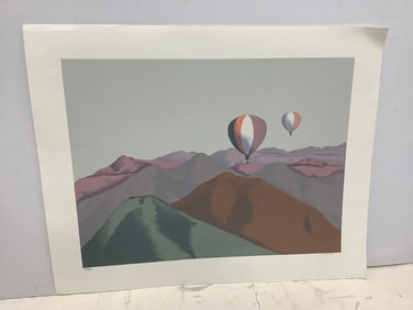 Hot Air Balloons art print signed Samama(23in.x29in.-450/500)