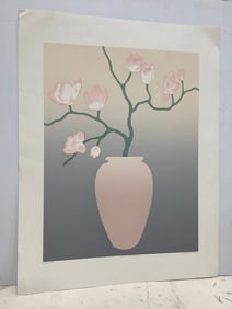 Plum Blossoms art print signed Lee White(25in.x32.5in.-282/500)