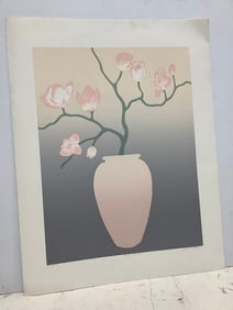 Plum Blossoms art print signed Lee White(25in.x32.5in.-207/500)