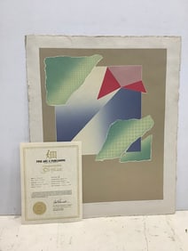 1984 Carte Postale art print signed S Clemons with COA(19in.x23in.-2/500)