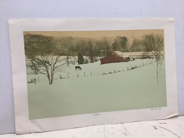 Pastorale art print signed Curles(18in.x27.75in.162/350)