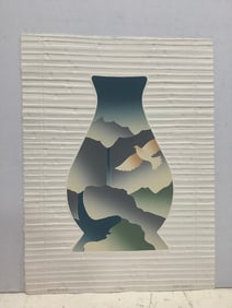 Scong Quest II textured art print with signature(17.5in.x23.5in.-30/500)