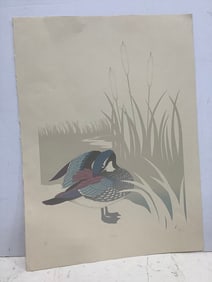 Marsh serigraph art print signed Denise Harris(22in.x30in.-488/500)