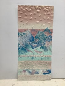 Wonder Works II textured artwork signed J. Valentina(10/250-14in.x30in.)