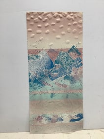 Wonder Works II textured artwork signed J. Valentina(11/250-14in.x30in.)