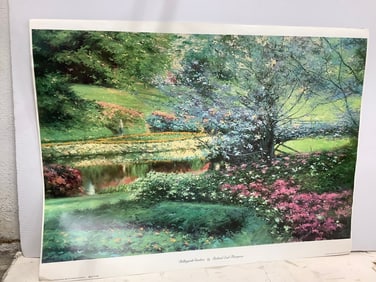 Bellingrath Gardens art print by Richard Earl Thompson(27in.x26.25in.-slight tear)