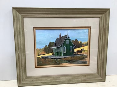Framed and signed artwork(20.25in.x24.25in.)