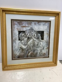 Framed Stoic Romance Richard Franklin art print(30in.x31in.)