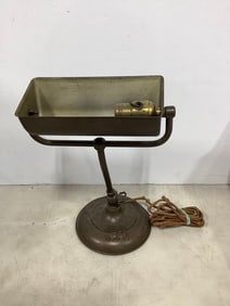 Brass desk lamp(15.25in.tall)