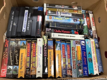 VHS tapes(The Kid, The Nutty Professor, The Kid, and more)