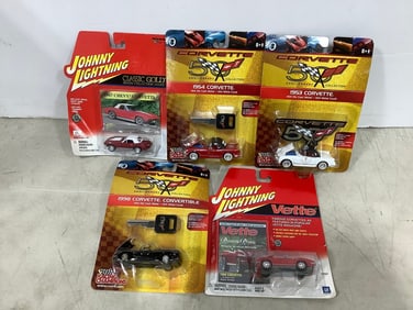 Diecast collectibles(Johnny Lightning, Corvette diecast-new in box)