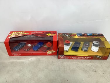 Johnny Lightning diecast and Corvette 4 pack diecast set-new in box)
