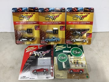 Corvette and Johnny Lightning diecast collectibles(new in box)