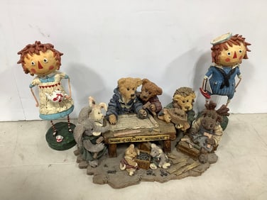 Boyds Bears & Friends Ceramic Decor, and Statues (Tallest - 6.5in)