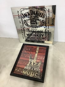 Decorative Jack Daniels Mirror (12inx12in) and more