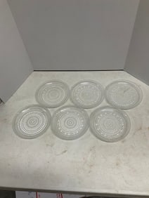 Lot of 6 hobnail plates