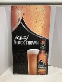 Budweiser Black Crown sign 30x16
