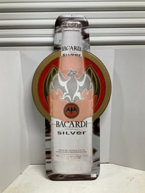 Bacardi Silver sign 17x36