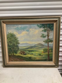 OIl painting on canvas by R. Moeller 31x27