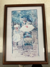 Vintage wall hanging mirror 10 x 15