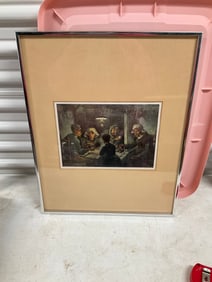Vincent van go "Potato Eaters" artwork 16x21