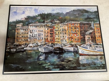 Coastal photograph on board 20 x 15