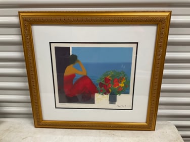 Bellet, Emile "Revenue" 1998 39/250 Lithograph in color on woven paper 25x23