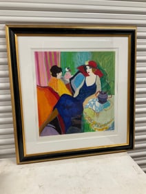 Tarkey, Itzchak "Unspoken Thoughts II" 1993 Serigraph in color on Coventry paper 25/35 35x36