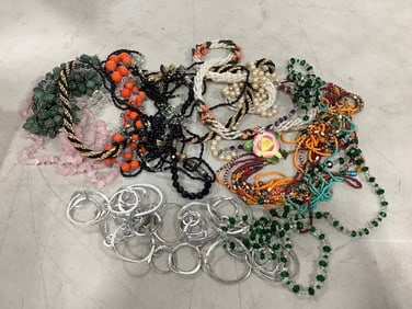 Costume jewelry(mostly necklaces)