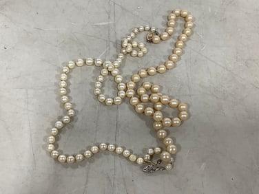 14k pearls necklace