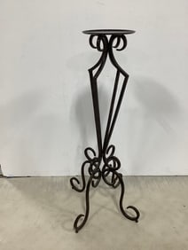 Metal floor pillar candleholder(24in.tall)